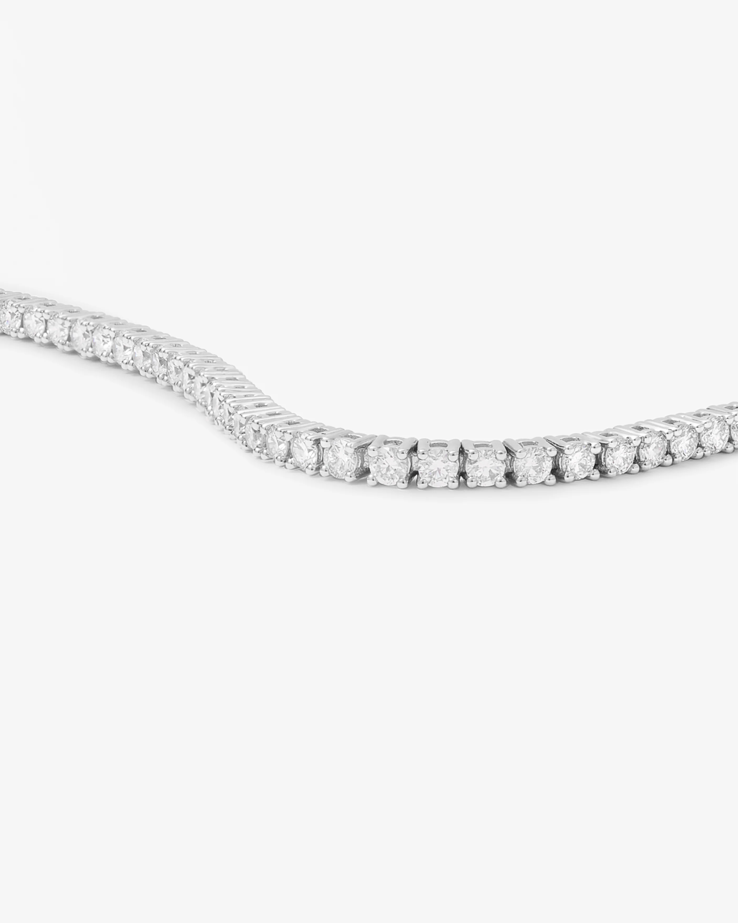9K White Gold Lab Diamond Tennis Bracelet 2.0tdw - Image 3