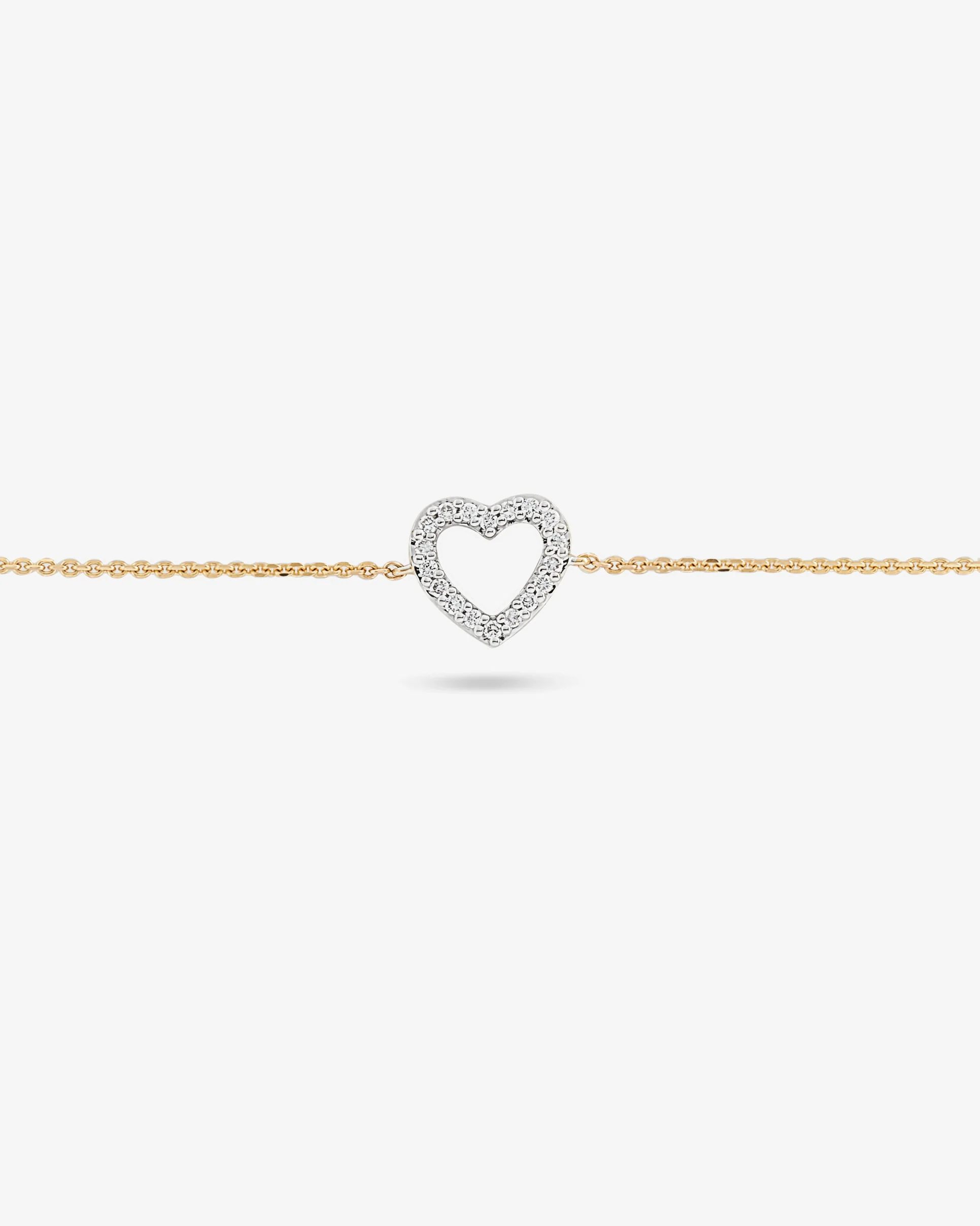 Lab Diamond Claw Set Heart Bracelet - Image 3