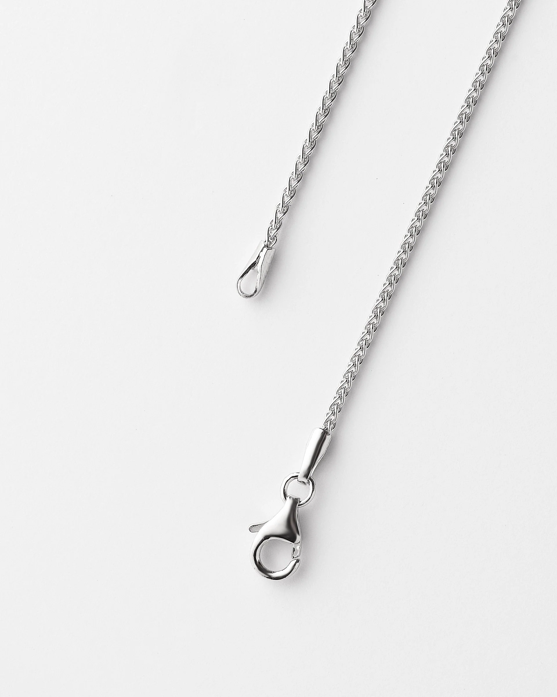 Sterling Silver 45cm Wheat Chain - Image 2