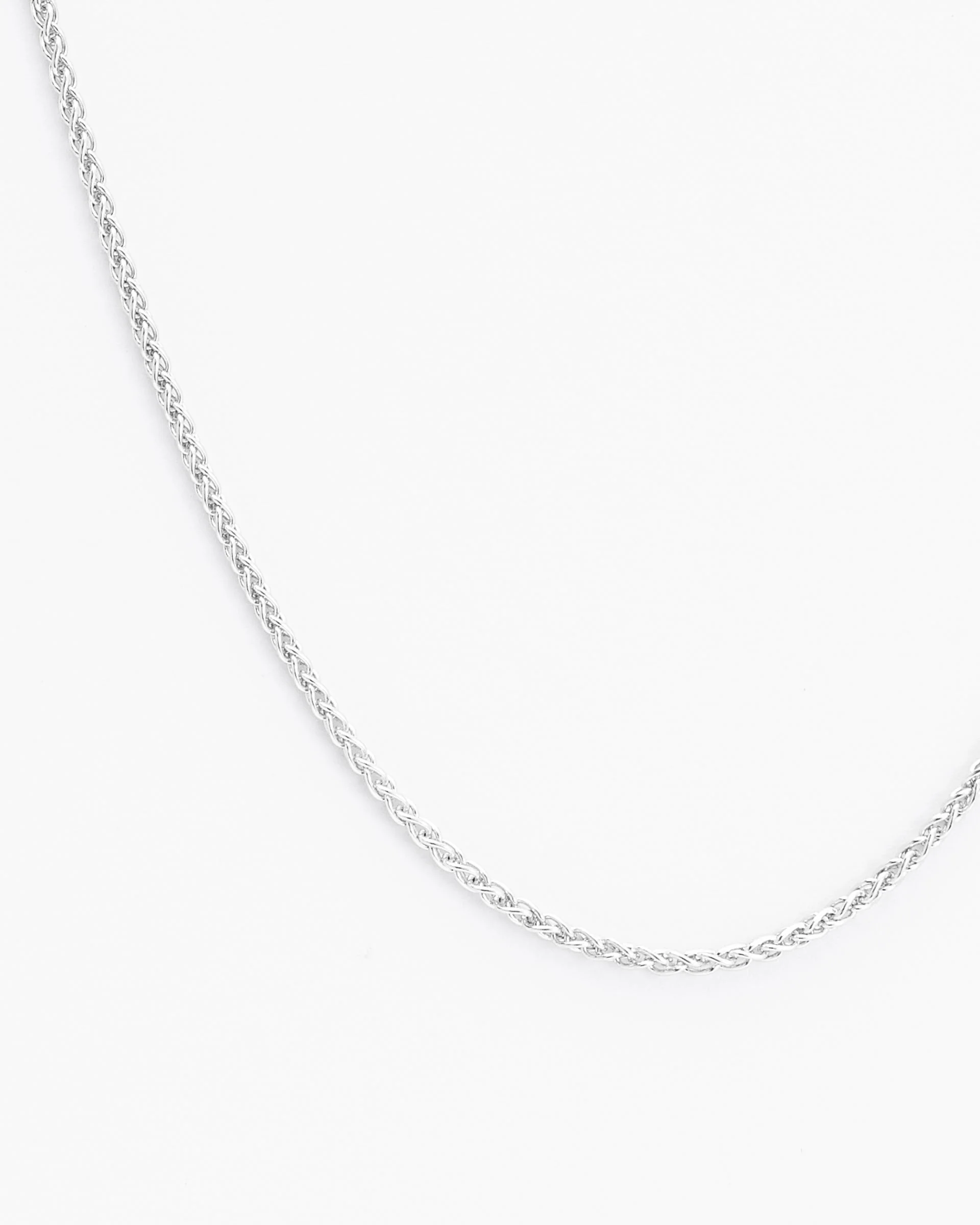 Sterling Silver 45cm Wheat Chain - Image 4