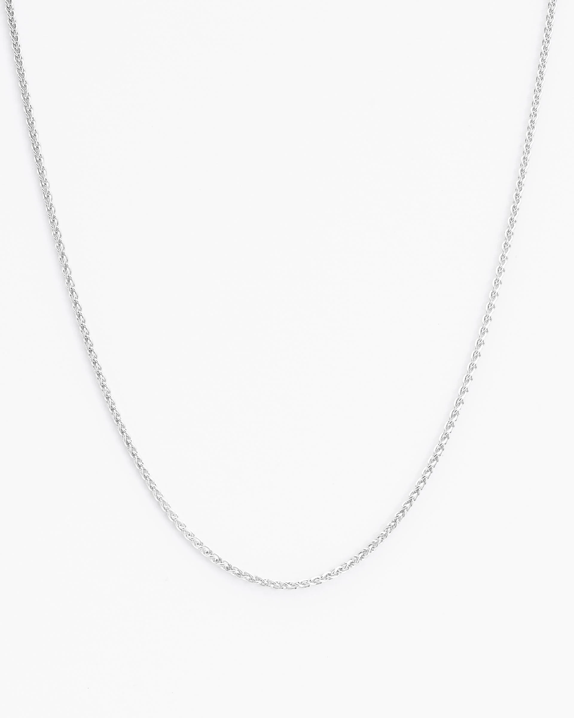 Sterling Silver 45cm Wheat Chain - Image 6