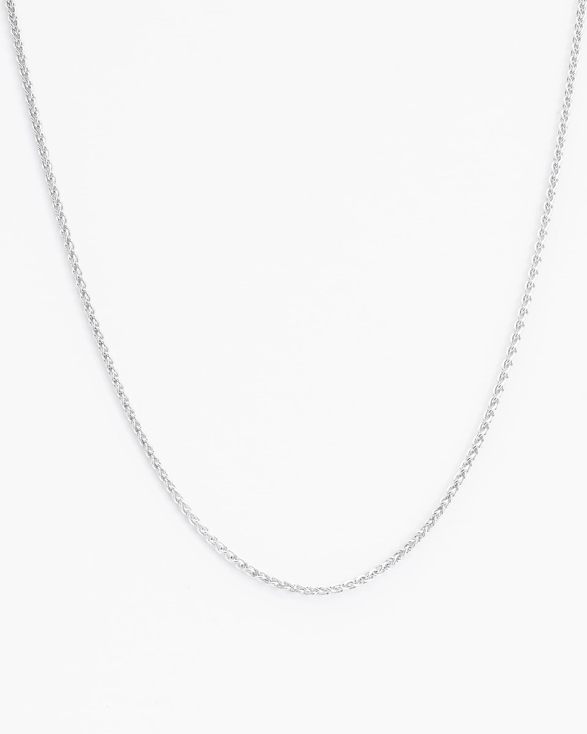 Sterling Silver 45cm Wheat Chain - Image 9