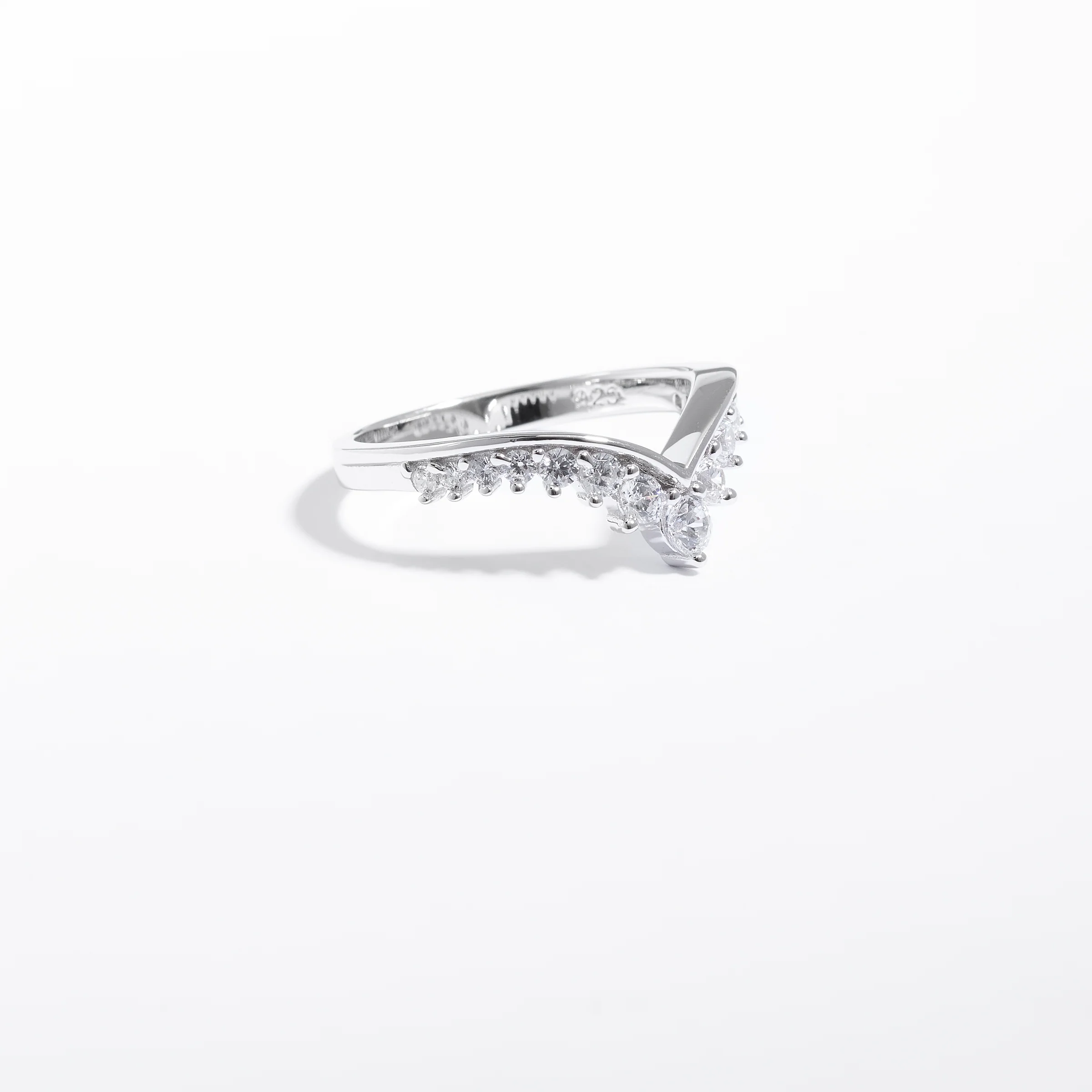 Sterling Silver Zirconia Tiara Ring
